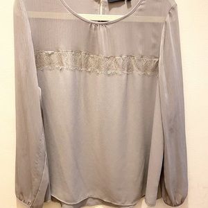 Cream sheer blouse. XL